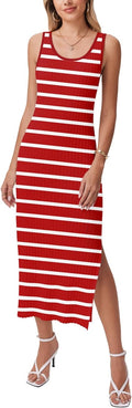 Striped Knit Sleeveless Maternity Dress – Zeagoo Midi Bodycon Sweater